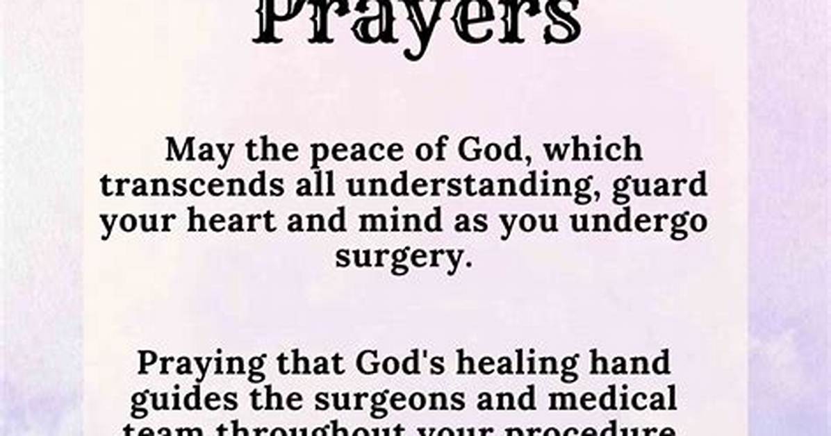 100+ Before Surgery Wishes and Prayers for Friends and Loved Ones