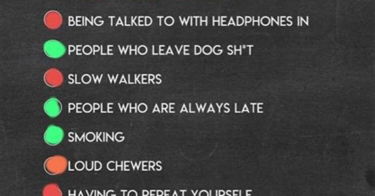 100+ Common Pet Peeves List: Things Most People Find Annoying