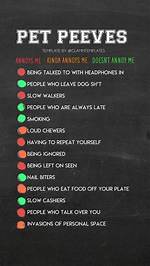 100+ Common Pet Peeves List: Things Most People Find Annoying