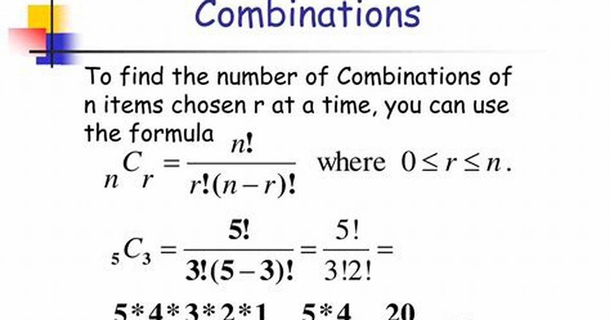 13 Combinations of 2