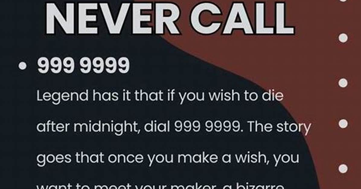 20 Scary Numbers to Never Call Because They Are Believed to Be Haunted