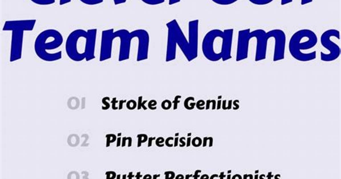 200+ Good Golf Team Names: Cool Ideas for You and Your Friends