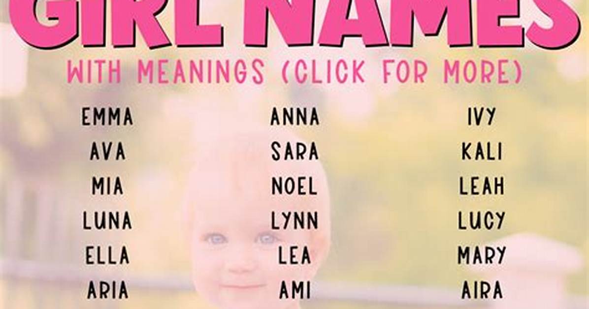 200 Short Unique Girl Names That Will Be Perfect for Your Baby