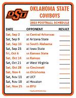 2023 Oklahoma State Football Schedule