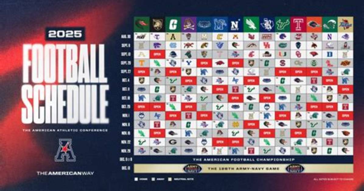 2024 Aac Football Schedule | College Football Network