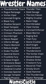 300+ Coolest Wrestling Names and Ideas to Consider