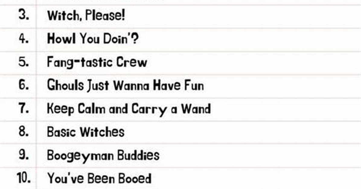 50 Halloween-Themed Group Chat Names for You and Your Friends