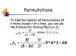 7 Permutations of 5