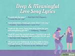 75+ Deep Love Song Lyrics for Him to Express Your Feelings