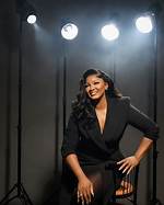 Actress Omotola Jalade Ekeinde's Gorgeous Black Ensemble Recreated by Pretty Lady