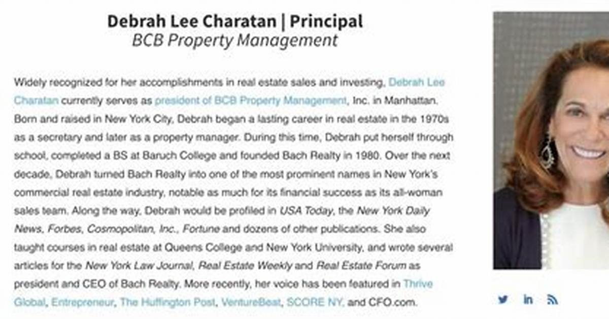 All About Debrah Lee Charatan | Net Worth, Relationship, Career