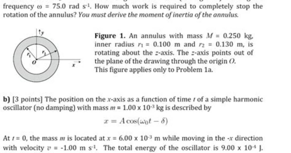 An Annulus Has Large Radius 12 and Small Radius 5