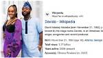 “Assurance Is Assured”: Fans Celebrate as Davido’s Wikipedia Page Gets Updated to Show His Marriage to Chioma
