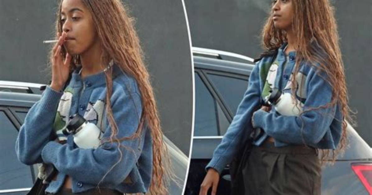Barack Obama's Daughter Sasha Spotted Smoking with Friends While Skimpily Dressed in Viral Photos