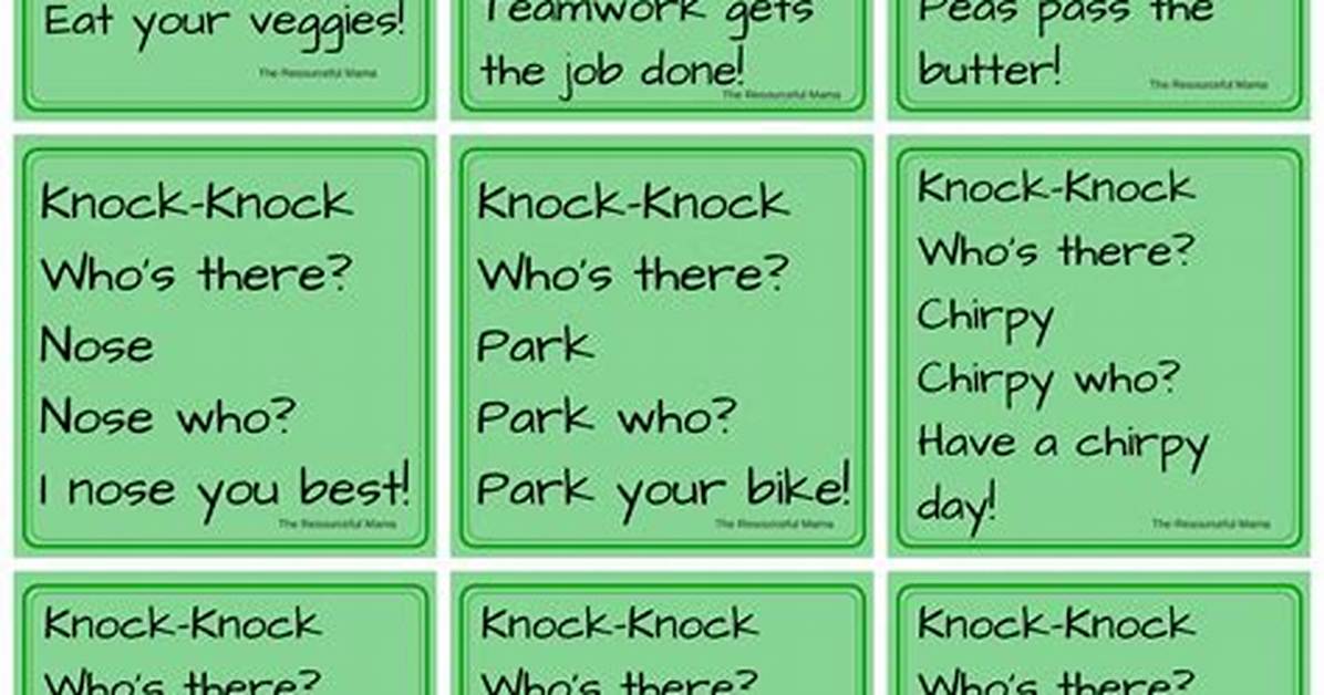 Best Knock Knock Jokes for Kids and Adults