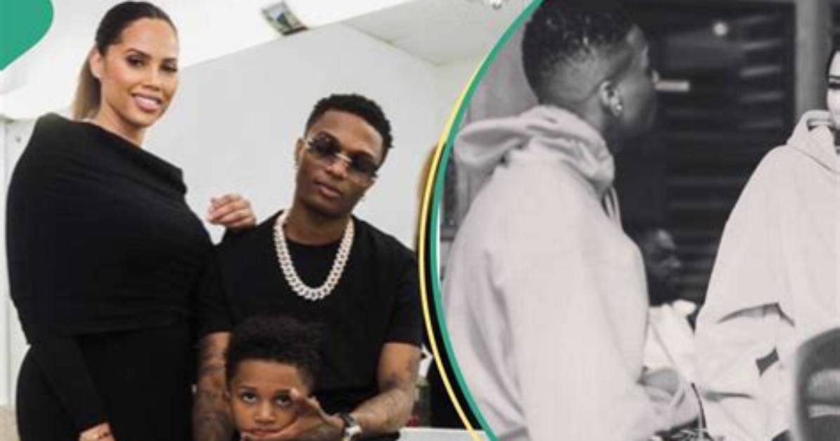 "Big Wiz Na Family Man": Sweet Moment Wizkid, Jada P and Aj Spent Mother's Day by Poolside Trends