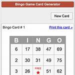Bingo Card Generator Calculator Quiz