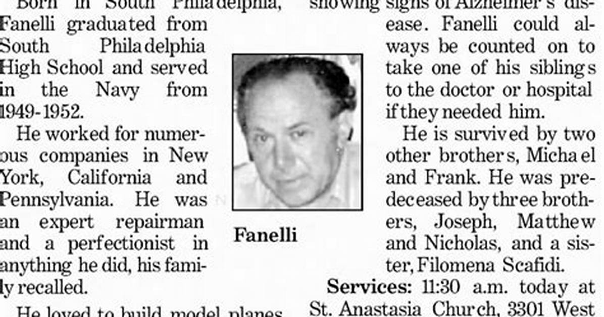 California Mike Fanelli Obituary and Death Cause: Family
