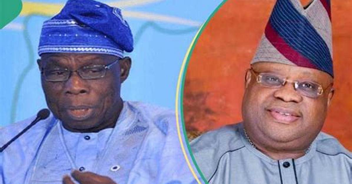 Cheers as Governor Adeleke, Obasanjo Display Amazing Dancing Moves at Lagos Wedding, Video Trends