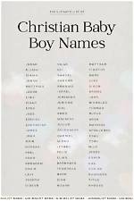 Christian Names for Boys with Meaning