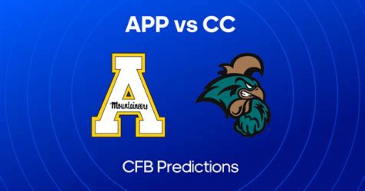 Coastal Carolina Vs. Appalachian State Prediction: Odds, Spread, Dfs Picks, and More