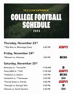College Football Tv Schedule Week 13