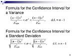 Confidence Interval for Variance and Standard Deviation Calculator