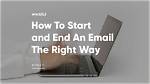 Crafting a Business Email: the Right Start