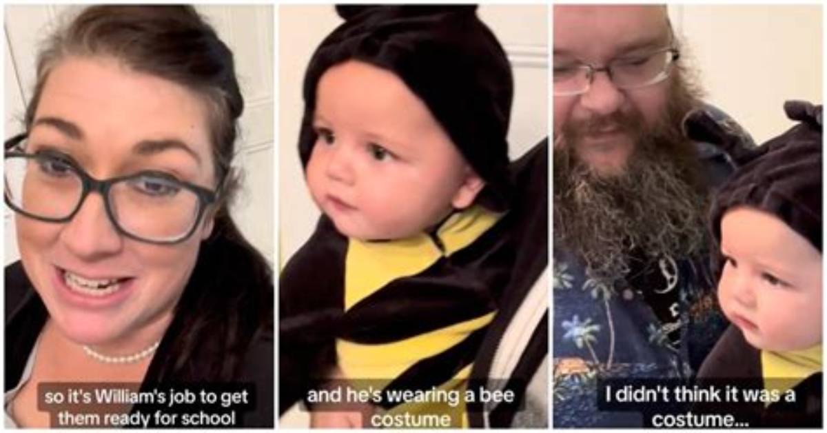 Dad Accidentally Dresses Son in a Bee Costume for Daycare