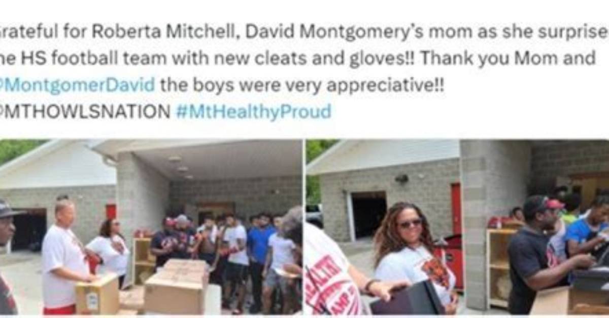 David Montgomery Parents | Mother Roberta Feltha | Mitchell and Father