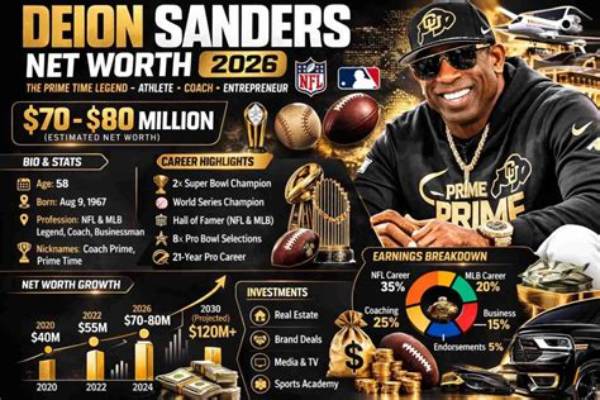 Deion Sanders Salary, Contract, Net Worth, and More
