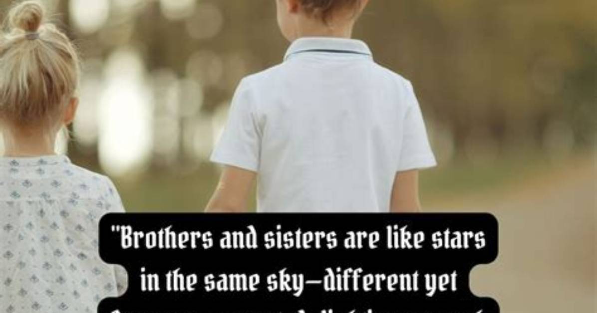 Does He Have Any Brother or Sister?