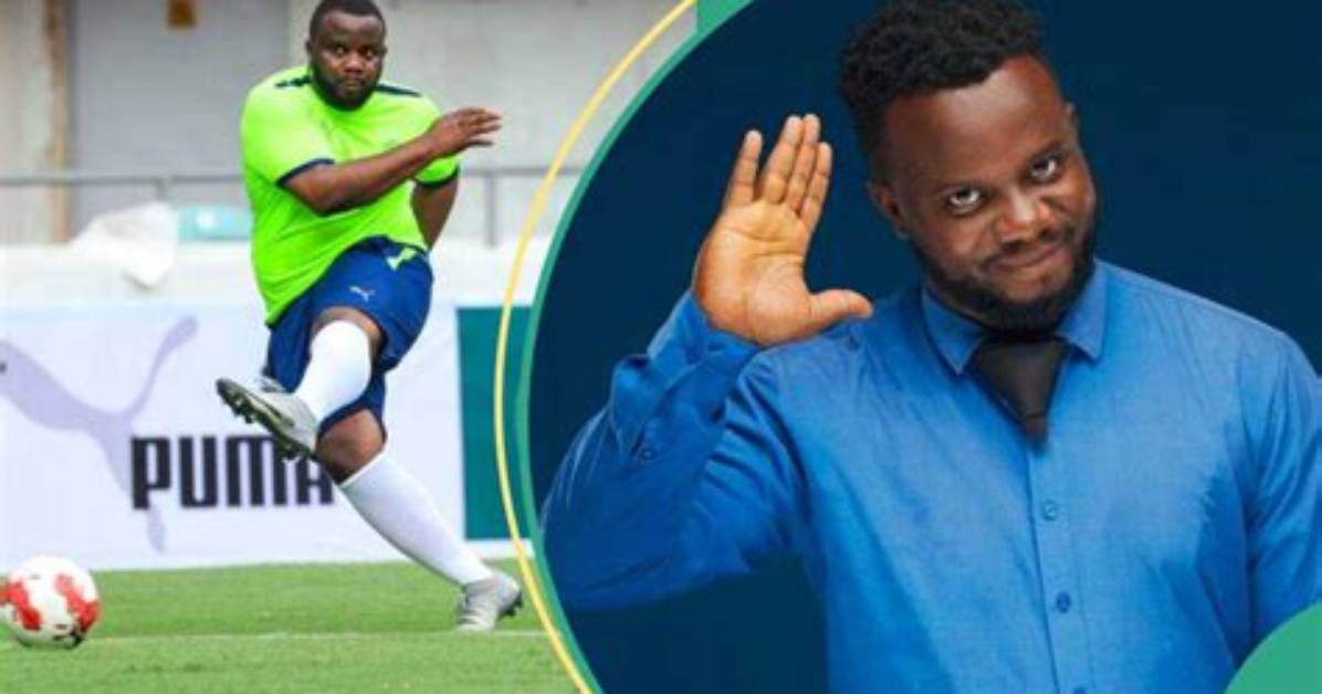 Drama as Oga Sabinus Takes off Shirt After Scoring Penalty Against Enyeama, Video Trends
