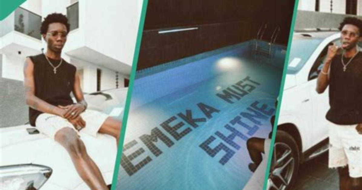 “Emeka Must Shine”: Blaqbonez Splurges Millions of Naira on a Mansion, Pool, and Brand-New Suv