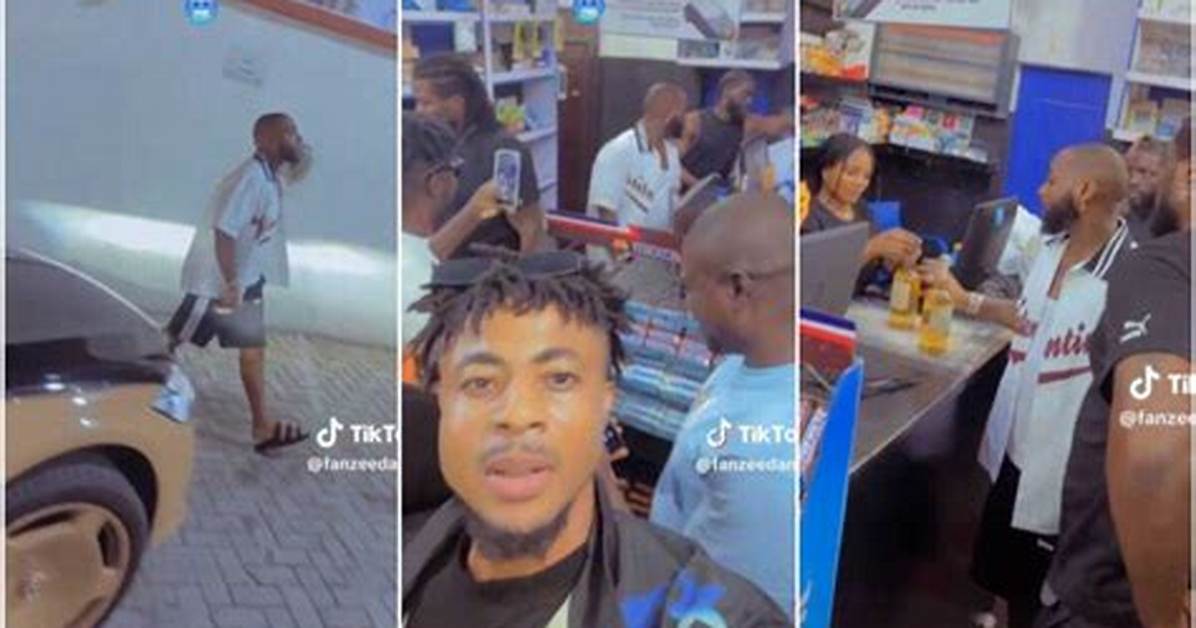 “Everywhere Soft”: Man Parks Beside Davido’s Maybach Car, Follows Him Inside Supermarket, Screams “Obo”