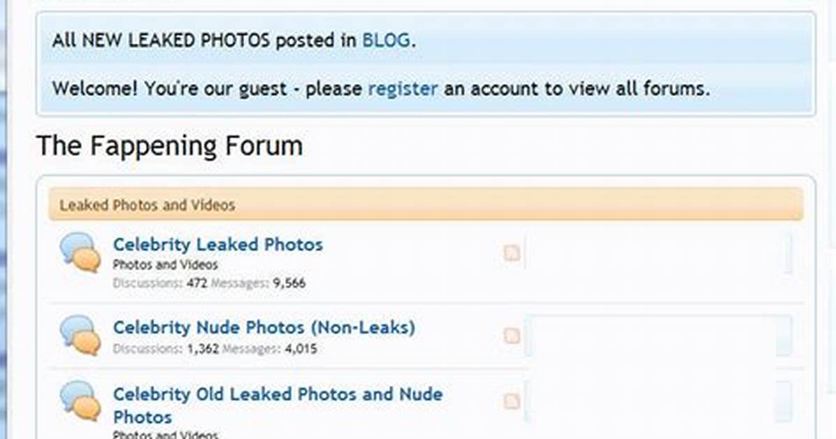 Fappening Forum – List of Fappening Discussions and Forums