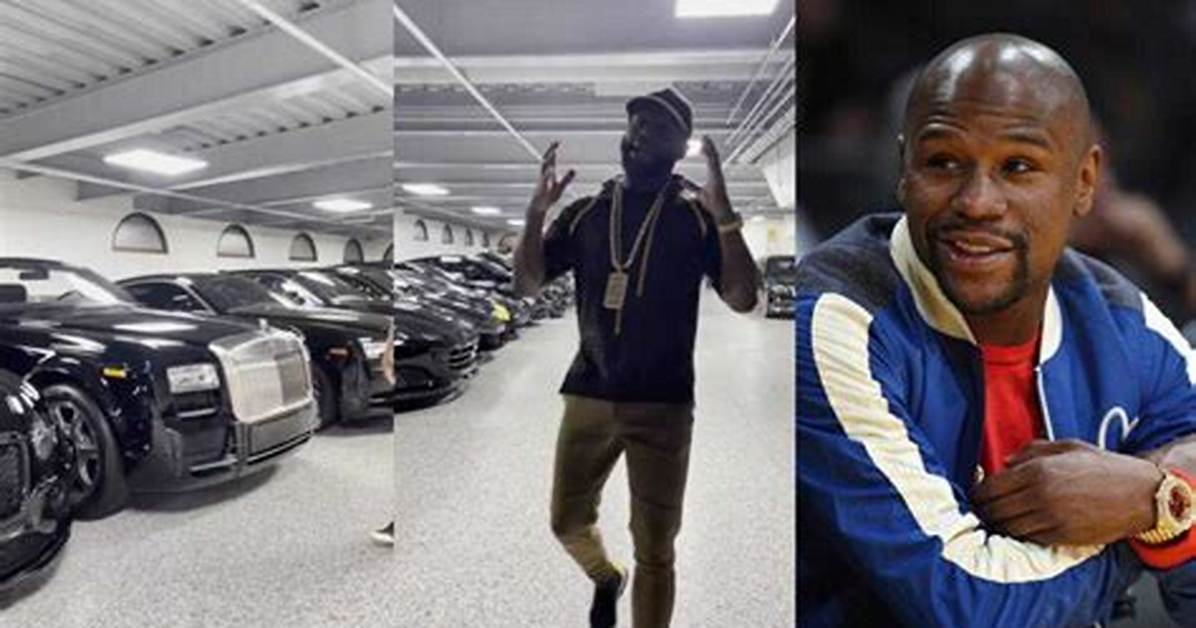 Floyd Mayweather Flaunts Expensive Garage with Rolls Royce, Ferrari, Claims He Has Atleast 100 Cars