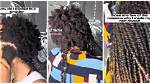 For Natural Sisters: Lady Resorts to Braiding Own Hair After Stressful Methods at Salons