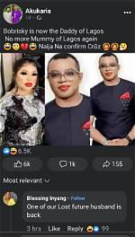 “From Idris to Mummy of Lagos”: Bobrisky Sends N1M to Himself, Posts Alert and Claims It Was from Admirer