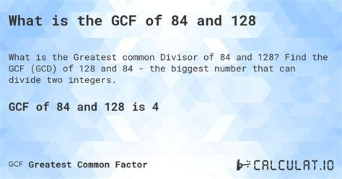 Gcf of 175 and 128