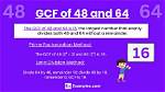 Gcf of 196 and 64