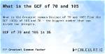 Gcf of 196 and 70