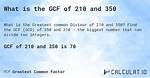Gcf of 256 and 210