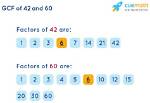 Gcf of 42 and 24