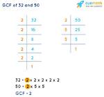 Gcf of 50 and 32