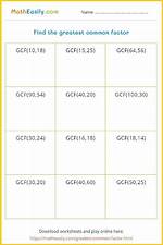 Gcf of 7 and 10