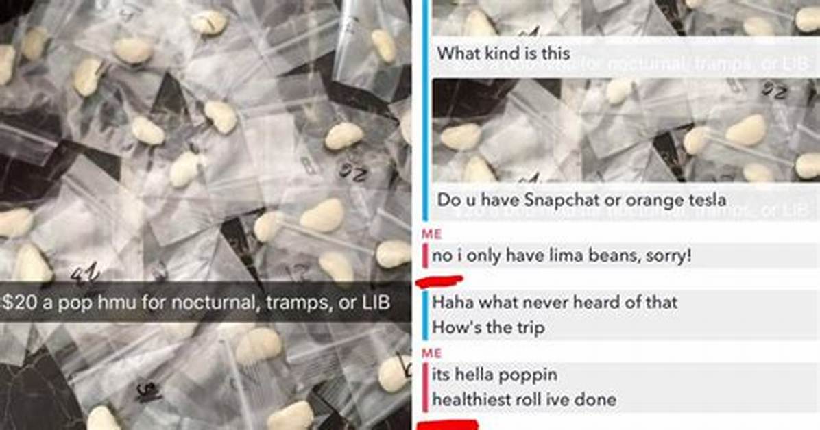 Girl Jokes That Lima Beans Are Drugs and Gets Hilarious Response