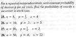Given Successes in Independent Trials, What Is the Probability That