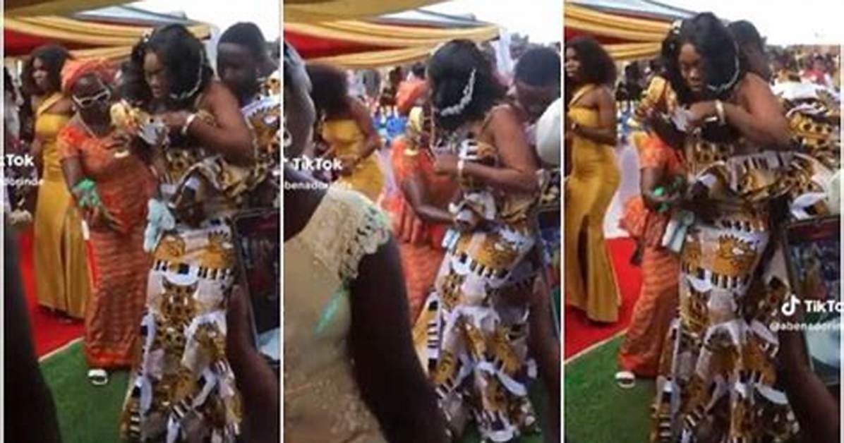 “God Have Mercy”: Woman “Rubs” Bride’s Stomach on Wedding Day as She Dances, Caught on Camera