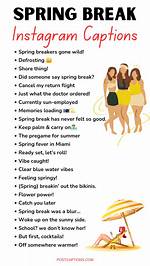 Good Spring Break Captions for Your Instagram Pics